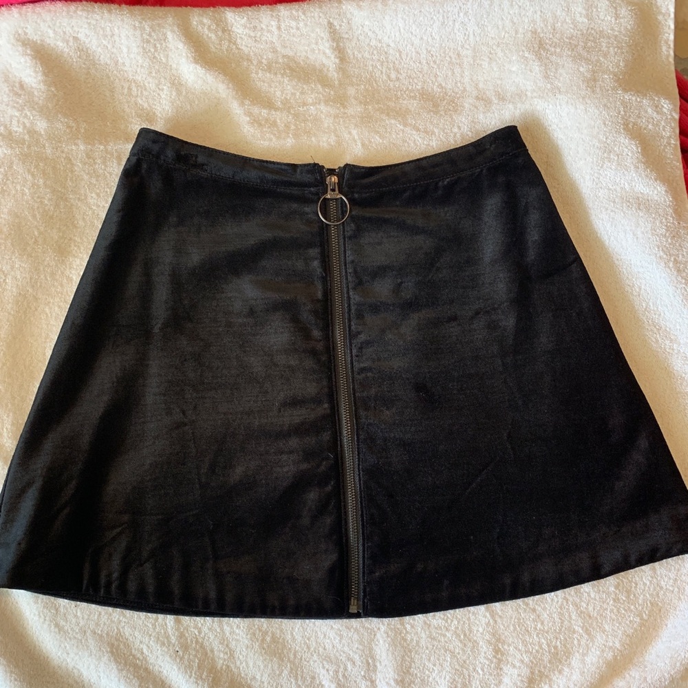 Free People Velvet skirt